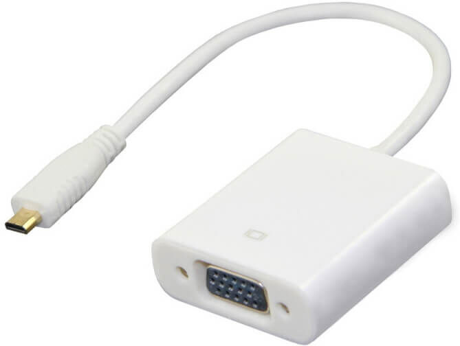 tiendatec CONVERSOR ACTIVO MICRO HDMI (TIPO D) A VGA tiendatec CONVERSOR ACTIVO MICRO HDMI (TIPO D) A VGA