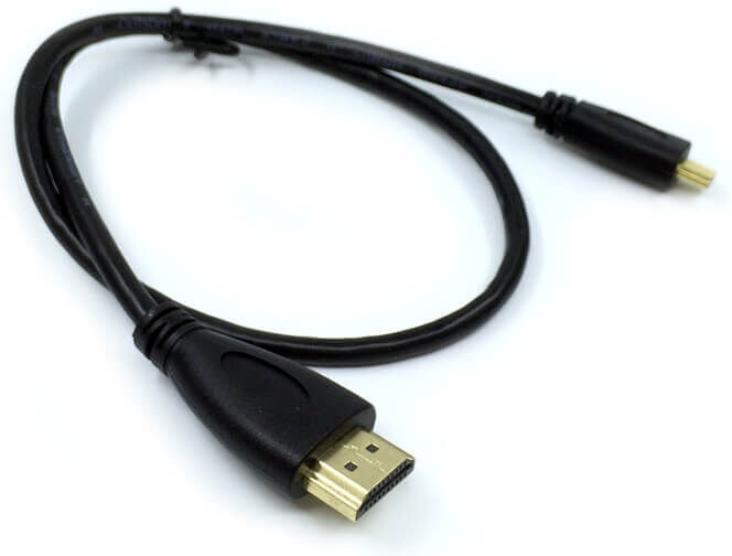 tiendatec CABLE HDMI A MICRO HDMI (TIPO D) 50CM. M/M NEGRO tiendatec CABLE HDMI A MICRO HDMI (TIPO D) 50CM. M/M NEGRO