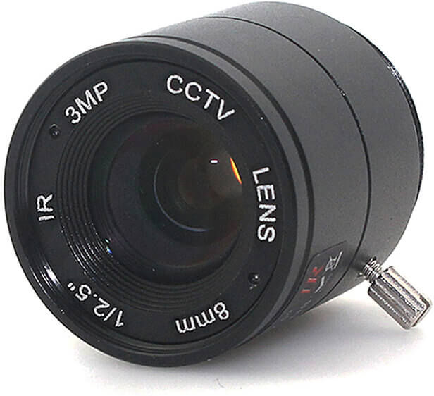 tiendatec LENTE FIJA 8MM MONTURA CS tiendatec LENTE FIJA 8MM MONTURA CS