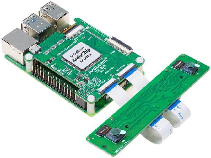 Arducam KIT CAMARA ESTEREO SINCRONIZADA 8MP PARA RASPBERRY PI