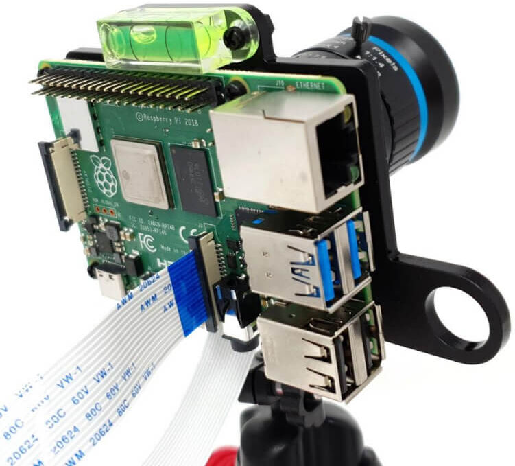 ThePiHut BASE DE MONTAJE PRO PARA CAMARA HQ Y RASPBERRY PI 4 ThePiHut BASE DE MONTAJE PRO PARA CAMARA HQ Y RASPBERRY PI 4