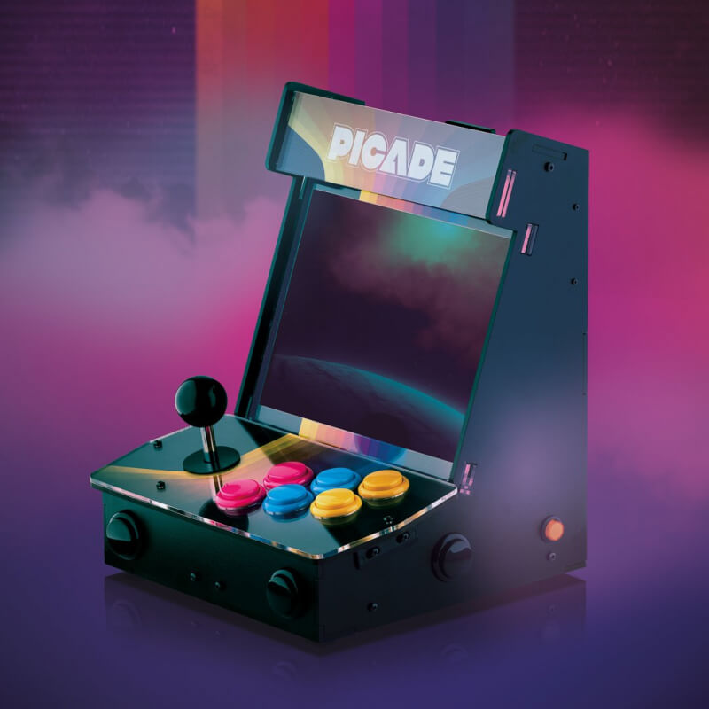 PIMORONI PICADE 10" CABINA BARTOP ARCADE CON PICO-8 PIMORONI PICADE 10" CABINA BARTOP ARCADE CON PICO-8