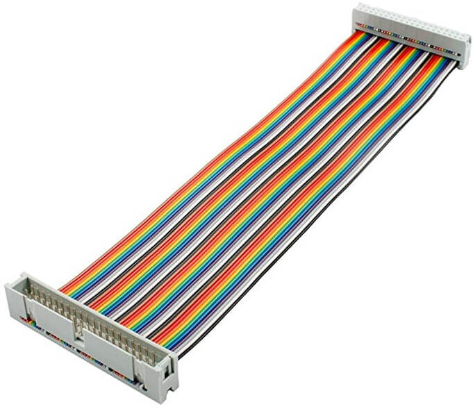 tiendatec CABLE ALARGADOR GPIO 40 PINES M/H 20CM tiendatec CABLE ALARGADOR GPIO 40 PINES M/H 20CM