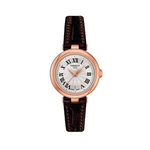 Tissot Reloj de mujer colección Bellissima de piel color marrón.