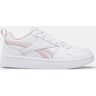 Reebok Zapatillas de niña en blanco bajas con detalles rosa pastel.