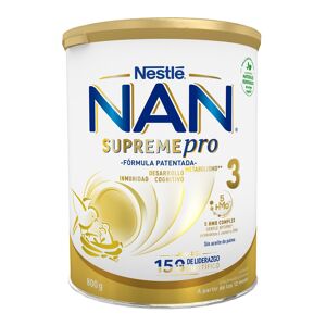 Nestle Leche de crecimiento Premium Nan Supreme Pro 3 en polvo 12 a 18 meses 800 g Nestlé.