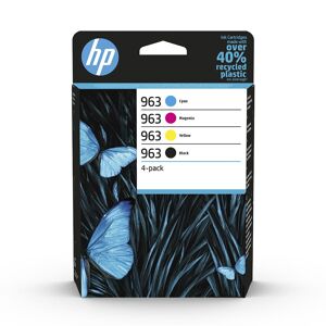 HP Pack 4 cartuchos de tinta original 963 negro + multicolor (6ZC70AE).
