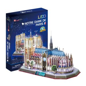 CubicFun Rompecabezas 3D Notre Dame de París con luz LED.