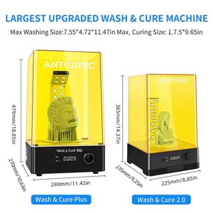 Geekbuying Anycubic Wash and Cure Plus Curado de 360 grados para modelos de impresora 3D Mars Pro Photon Mono X LCD SLA
