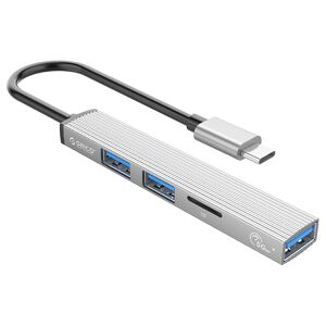 Geekbuying ORICO USB HUB Divisor USB 3.0 de 4 puertos con puerto de alimentación Micro USB Adaptador OTG de alta velocidad múltiple Agregar tarjeta TF