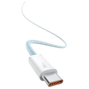 Baseus Cable de carga rápida Baseus 100W 2m, cable tipo C a tipo C, cable de carga rápida PD para teléfono Xiaomi Samsung iPad - azul