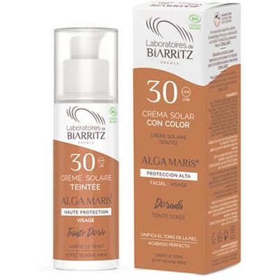 LABORATORIOS BIARRITZ Crema Facial Color Spf 30 Dorado LABORATORIOS BIARRITZ Crema Facial Color Spf 30 Dorado