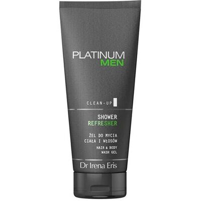 Dr Irena Eris Platinum Men Clean-Up - Gel de ducha refrescante para cuerpo y cabello Dr Irena Eris Platinum Men Clean-Up - Gel de ducha refrescante para cuerpo y cabello