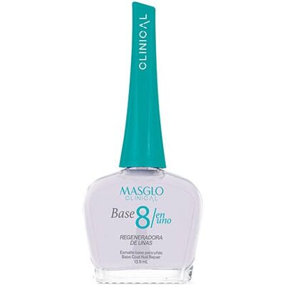 Masglo - Advanced Base Coat 8 in 1 - 13.5 mL - Esmalte base para uñas Masglo - Advanced Base Coat 8 in 1 - 13.5 mL - Esmalte base para uñas