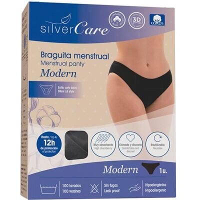 Silver Care Bragas Menstruales Algodón Ecológico Moderno - Bragas Menstruales Silver Care Bragas Menstruales Algodón Ecológico Moderno - Bragas Menstruales