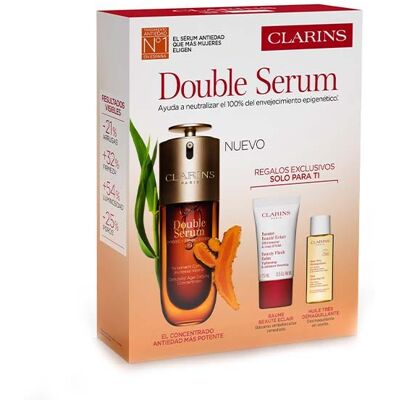 Clarins Cofre Doble Seum & Bálsamo Elleza Clarins Cofre Doble Seum & Bálsamo Elleza