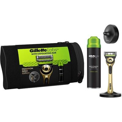 Set de Afeitado Gillette Labs Champion Gold - Set de Afeitado Set de Afeitado Gillette Labs Champion Gold - Set de Afeitado