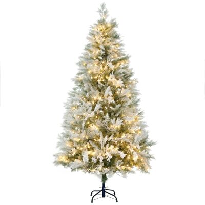 Homcom Árbol de Navidad Artificial 180 cm con 300 Luces LED Blancas Cálidas con 577 Ramas Apertura Automática Base Plegable Aosom España Homcom Árbol de Navidad Artificial 180 cm con 300 Luces LED Blancas Cálidas con 577 Ramas Apertura Automática Base Plegable Aosom España