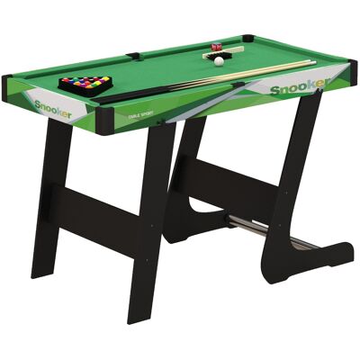 SPORTNOW Mesa de Billar Plegable 104 cm con 16 Bolas 2 Tacos Tiza Triángulo y Cepillo para Niños y Adultos Verde SPORTNOW Mesa de Billar Plegable 104 cm con 16 Bolas 2 Tacos Tiza Triángulo y Cepillo para Niños y Adultos Verde