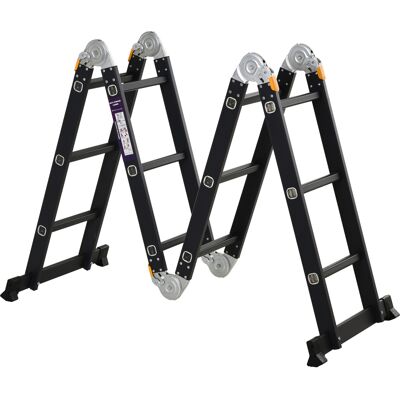 Homcom Escalera Plegable Escalón Caballete 5 en 1 Portátil con 2 Placas de Plataforma Pie Antideslizante 6 Interruptores Bisagra 70x61x11cm Aosom España Homcom Escalera Plegable Escalón Caballete 5 en 1 Portátil con 2 Placas de Plataforma Pie Antideslizante 6 Interruptores Bisagra 70x61x11cm Aosom España
