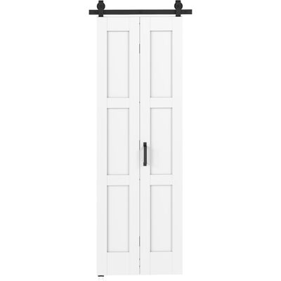 Homcom Puerta 71x213cm, Estilo Rústico, Kit de Montaje, Manilla, Blanco Efecto Madera. Aosom España Homcom Puerta 71x213cm, Estilo Rústico, Kit de Montaje, Manilla, Blanco Efecto Madera. Aosom España