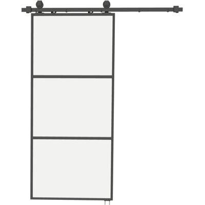 Homcom Puerta Corredera de Cristal con Herrajes Mecanismo Cierre Suave para Baño Salón 91,4x203,2 cm Negro Aosom España Homcom Puerta Corredera de Cristal con Herrajes Mecanismo Cierre Suave para Baño Salón 91,4x203,2 cm Negro Aosom España