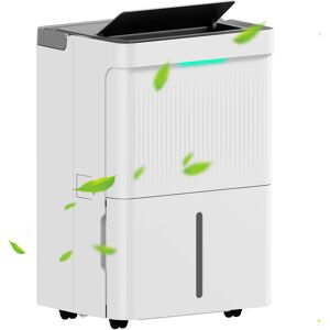 Homcom Deshumidificador 35L/día Depósito de Agua 5,5L Pantalla LED Temporizador 24 H Bloqueo Infantil hasta 40-100㎡ Blanco Homcom Deshumidificador 35L/día Depósito de Agua 5,5L Pantalla LED Temporizador 24 H Bloqueo Infantil hasta 40-100㎡ Blanco