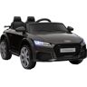 Homcom Audi TT Eléctrico Infantil Coche Juguete Niño 3 Años+ con Mando a Distancia con Música y Luces Modos de Aprendizaje 6V 103x63x44cm Negro