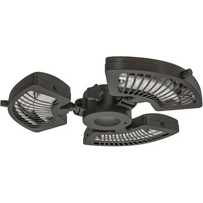 Outsunny Calefactor Eléctrico Exterior 2400W con 3 Niveles de Calor Protección Antivuelco para Sombrilla Terraza Ø55x8 cm Negro Outsunny Calefactor Eléctrico Exterior 2400W con 3 Niveles de Calor Protección Antivuelco para Sombrilla Terraza Ø55x8 cm Negro