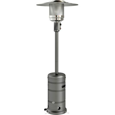 Outsunny Estufa de Gas Butano Portátil 13 KW con Sistema Antivuelco Encendido Piezoeléctrico y Ruedas 82x82x222 cm Gris Outsunny Estufa de Gas Butano Portátil 13 KW con Sistema Antivuelco Encendido Piezoeléctrico y Ruedas 82x82x222 cm Gris