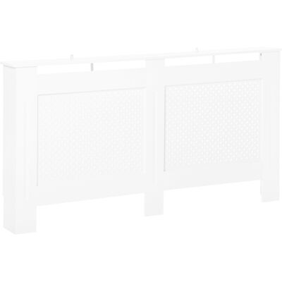 Homcom Cubreradiador de MDF Cubierta para Radiador con Listones para Salón Dormitorio Pasillo 151,5x19x82 cm Blanco Homcom Cubreradiador de MDF Cubierta para Radiador con Listones para Salón Dormitorio Pasillo 151,5x19x82 cm Blanco