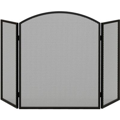 Homcom Protector de Chimenea Plegable de 3 Paneles Pantalla de Chimenea con Estructura de Acero 96x62 cm Negro Aosom España Homcom Protector de Chimenea Plegable de 3 Paneles Pantalla de Chimenea con Estructura de Acero 96x62 cm Negro Aosom España