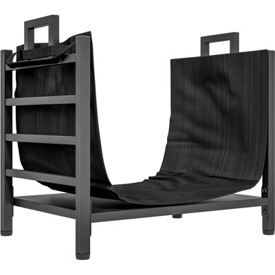 Outsunny Porta leña para Exterior e Interior en Acero con Bolsa de Transporte en Tejido Oxford 600D, 49x34x44 cm, Negro Aosom España Outsunny Porta leña para Exterior e Interior en Acero con Bolsa de Transporte en Tejido Oxford 600D, 49x34x44 cm, Negro Aosom España