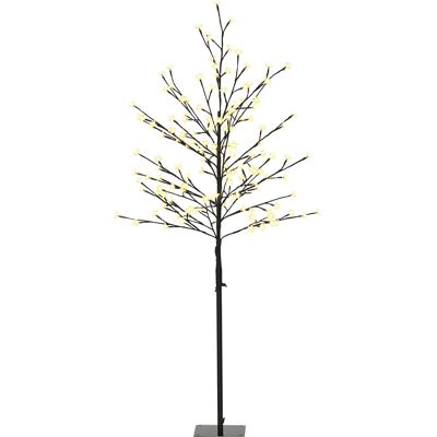 Homcom Luz de Árbol de Cerezo con 150 Luces LED Lámpara Decorativa de Flor de Cerezo para Interiores 17x17x150 cm Negro Aosom España Homcom Luz de Árbol de Cerezo con 150 Luces LED Lámpara Decorativa de Flor de Cerezo para Interiores 17x17x150 cm Negro Aosom España