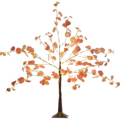 Homcom Lámpara de Árbol 120 cm con 175 Luces LED y Base Decoración Navidad para Interiores y Exterior Naranja Homcom Lámpara de Árbol 120 cm con 175 Luces LED y Base Decoración Navidad para Interiores y Exterior Naranja
