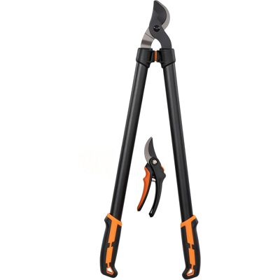 Outsunny Set de Jardinería 2 Piezas con Cortarramas y Tijeras, con Mango Suave y Bloqueo de Seguridad Aosom España Outsunny Set de Jardinería 2 Piezas con Cortarramas y Tijeras, con Mango Suave y Bloqueo de Seguridad Aosom España