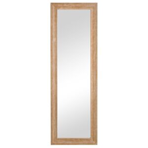 Homcom Espejo de Pared Cuerpo Entero 163x53,5 cm Espejo Colgante Grande de Madera Decoración para Salón Dormitorio Natural