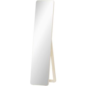Homcom Espejo de Pie y Mural rectangular dim. 37L x 43l x 156H cm madera natural Aosom España Homcom Espejo de Pie y Mural rectangular dim. 37L x 43l x 156H cm madera natural Aosom España