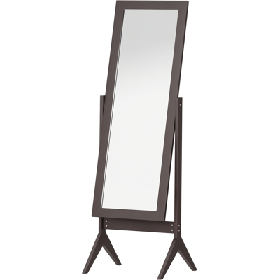 Homcom Espejo de Maquillaje de Pie Reclinable Nórdico para Dormitorio Salón Marco de Madera 47x46x148 cm Marrón Aosom España Homcom Espejo de Maquillaje de Pie Reclinable Nórdico para Dormitorio Salón Marco de Madera 47x46x148 cm Marrón Aosom España