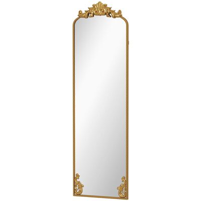 Homcom Espejo de Pie Estilo Barroco, 50x160 cm, Oro Aosom España Homcom Espejo de Pie Estilo Barroco, 50x160 cm, Oro Aosom España