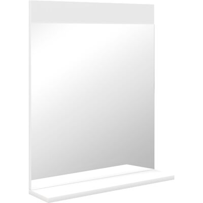 Homcom Espejo de Baño de Pared con Estante Abierto Espejo para Entrada Pasillo 50x12x60 cm Blanco Homcom Espejo de Baño de Pared con Estante Abierto Espejo para Entrada Pasillo 50x12x60 cm Blanco