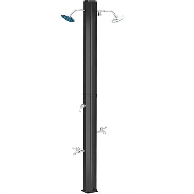 Outsunny Ducha Solar Exterior 35 L con 2 Cabezales Giratorios Duchas para Pies y Agua Caliente Máximo 55℃ 73x18x217 cm Negro Outsunny Ducha Solar Exterior 35 L con 2 Cabezales Giratorios Duchas para Pies y Agua Caliente Máximo 55℃ 73x18x217 cm Negro