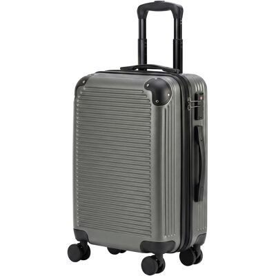 Maleta de mano maleta rígida 56 cm 4 ruedas gris oscuro HOMCOM Maleta de mano maleta rígida 56 cm 4 ruedas gris oscuro HOMCOM