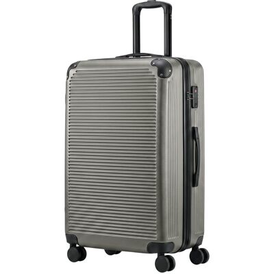 Homcom Maleta de viaje carcasa rígida expandible maleta trolley 4 ruedas cerradura TSA 77 cm gris oscuro Homcom Maleta de viaje carcasa rígida expandible maleta trolley 4 ruedas cerradura TSA 77 cm gris oscuro