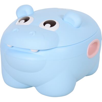 Homcom Orinal Infantil en Forma de Hipopótamo 2 en 1 con Tapa y Cubo Extraíble Cepillo Incluido para Aprendizaje Azul Aosom España Homcom Orinal Infantil en Forma de Hipopótamo 2 en 1 con Tapa y Cubo Extraíble Cepillo Incluido para Aprendizaje Azul Aosom España