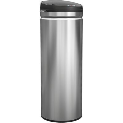 Homcom Cubo de Basura con Sensor de 50 Litros y Función de Cierre Suave, Cubo de Basura sin Contacto de Acero Inoxidable para Cocinas, Oficinas, Color Plata Homcom Cubo de Basura con Sensor de 50 Litros y Función de Cierre Suave, Cubo de Basura sin Contacto de Acero Inoxidable para Cocinas, Oficinas, Color Plata