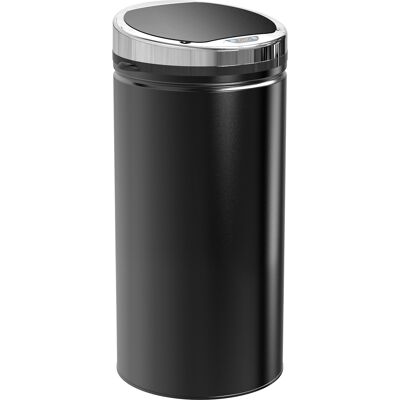 Homcom Cubo de Basura Automático 42L, Cubo de Basura de Cocina en Acero Galvanizado con Sensor de Movimiento y Cubo Interno Extraíble, Negro Homcom Cubo de Basura Automático 42L, Cubo de Basura de Cocina en Acero Galvanizado con Sensor de Movimiento y Cubo Interno Extraíble, Negro