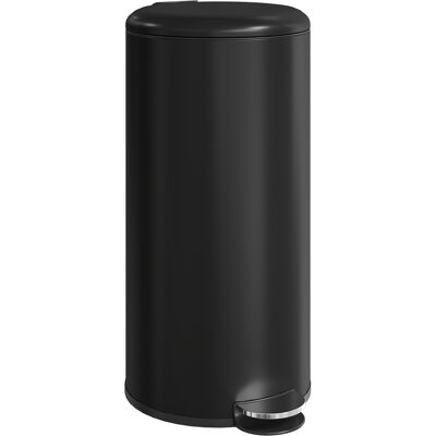 Homcom Cubo de basura 30L con pedal y tapa, contenedor con cubeta interior, función Soft-Close 36 x 30 x 63,5 cm, negro Aosom España Homcom Cubo de basura 30L con pedal y tapa, contenedor con cubeta interior, función Soft-Close 36 x 30 x 63,5 cm, negro Aosom España