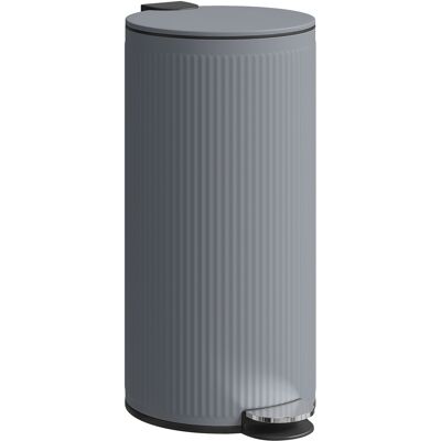 Homcom Cubo de Basura Cocina 30L con Pedal Tapa de Cierre Suave y Cubo Extraíble para Dormitorio Oficina Estudio Salón Gris Homcom Cubo de Basura Cocina 30L con Pedal Tapa de Cierre Suave y Cubo Extraíble para Dormitorio Oficina Estudio Salón Gris