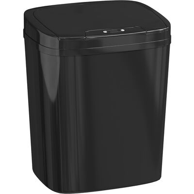 Homcom Cubo de Basura Cocina Automático 15 L con Sensor Infrarrojo y Modo Manual Anillo de Retención Antihuellas Negro Homcom Cubo de Basura Cocina Automático 15 L con Sensor Infrarrojo y Modo Manual Anillo de Retención Antihuellas Negro